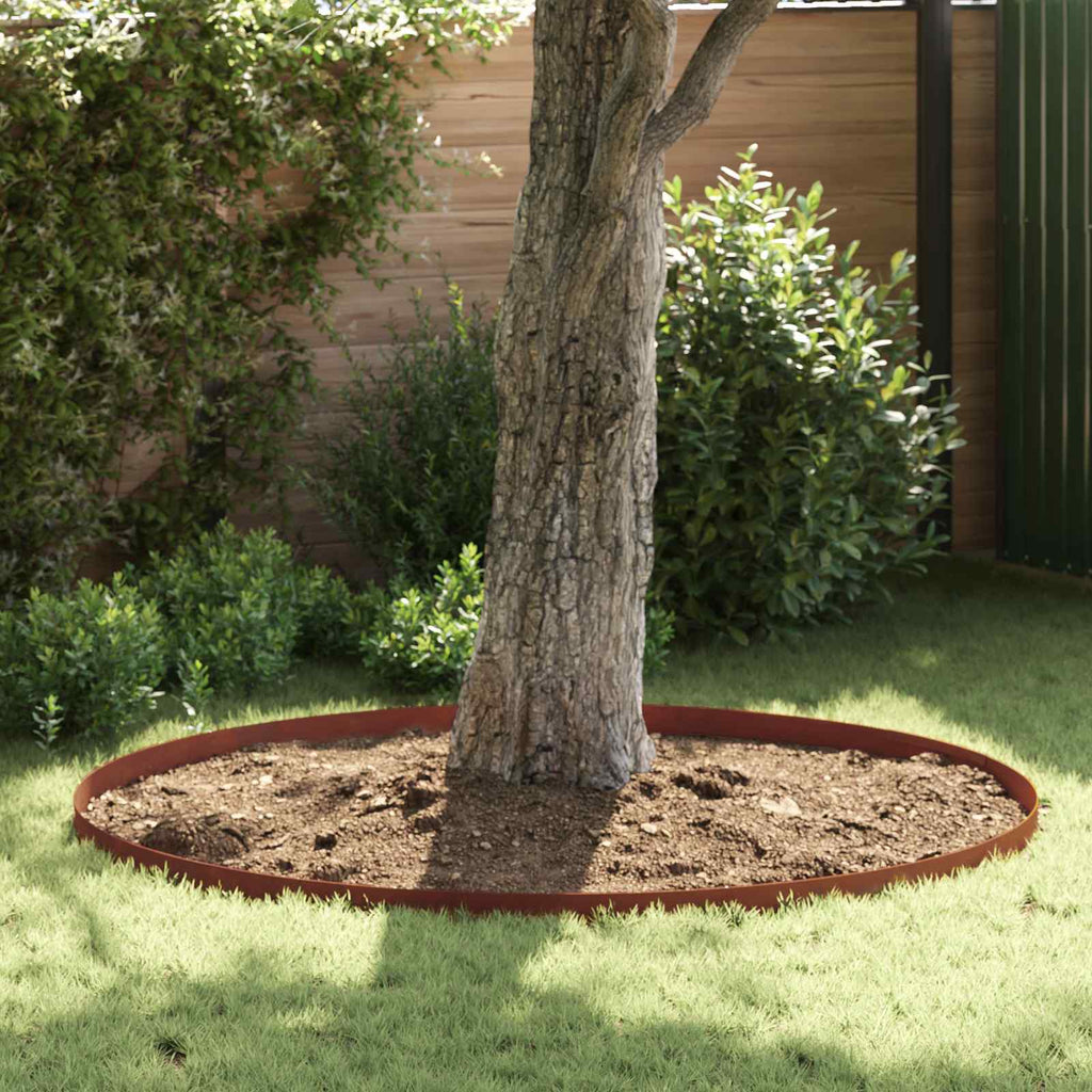 Bordura per Prato in Acciaio Ruggine 450 x 10 cm