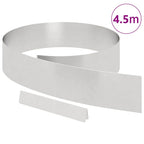 Bordura per Prato in Acciaio Inossidabile Argento 450 x 15 cm