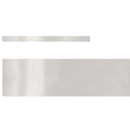 Bordura per Prato 4 pezzi Argento 450 x 15 cm