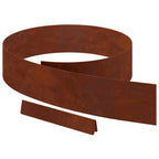 Bordura per Prato 4 pezzi Ruggine 450 x 15 cm