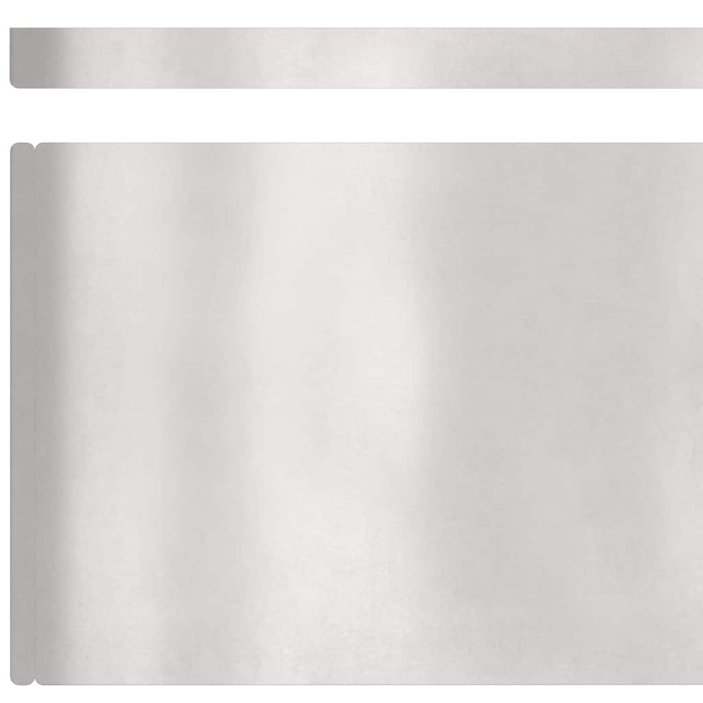 Bordura per Prato in Acciaio Inossidabile Argento 450 x 20 cm