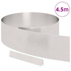 Bordura per Prato in Acciaio Inossidabile Argento 450 x 20 cm