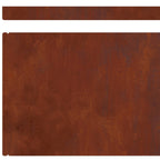 Bordura per Prato in Acciaio Ruggine 450 x 20 cm