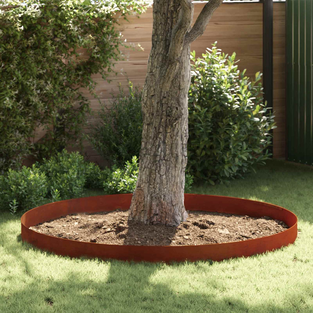 Bordura per Prato in Acciaio Ruggine 450 x 20 cm