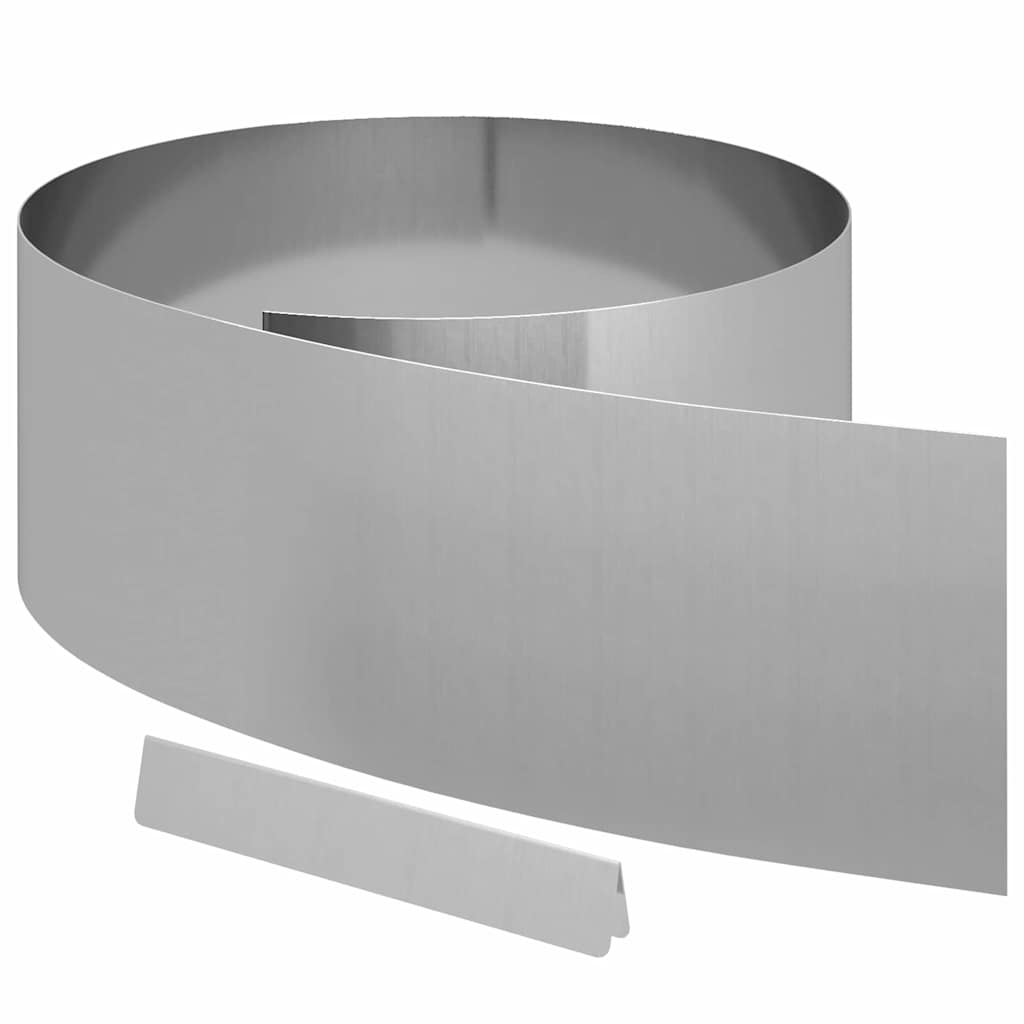 Bordura per Prato 450 x 25 cm Acciaio Zincato