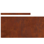 Bordura per Prato in Acciaio Ruggine 450 x 25 cm