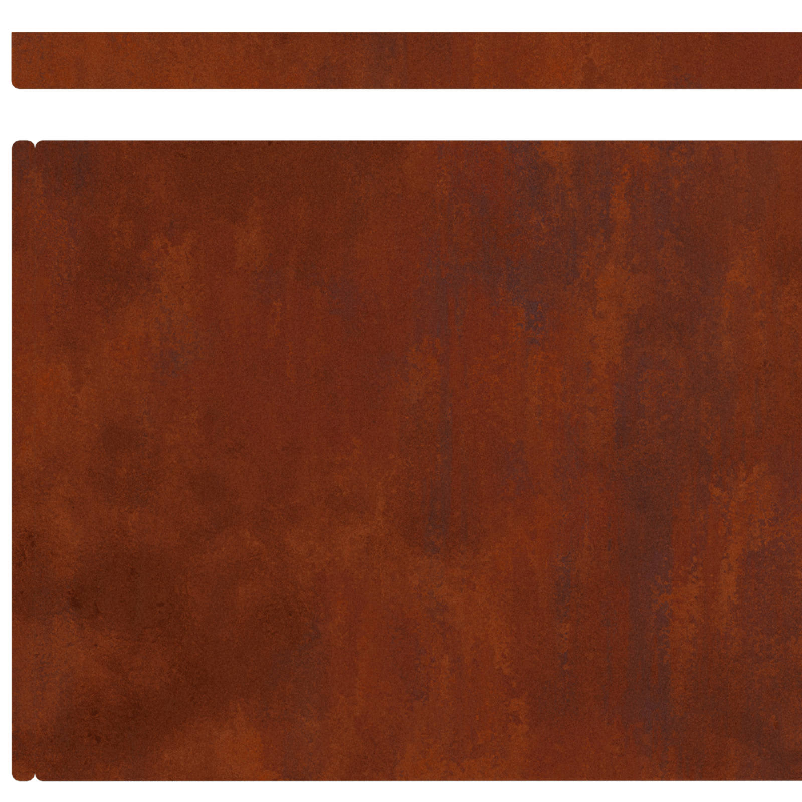 Bordura per Prato 4 pezzi Ruggine 450 x 25 cm Acciaio