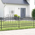 Recinzione da Giardino KAMPEN 240 x 118 cm Acciaio Grigio