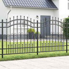 Recinzione da Giardino KAMPEN 240 x 166 cm Acciaio Grigio Mesh