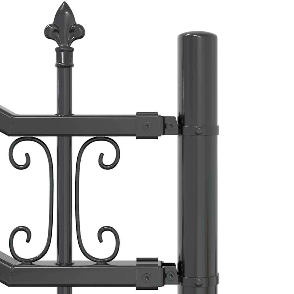 Recinzione per Giardino KAMPEN 240 x 228 cm Acciaio Verniciato Grigio