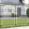 Recinzione per Giardino KAMPEN 240 x 228 cm Acciaio Verniciato Grigio