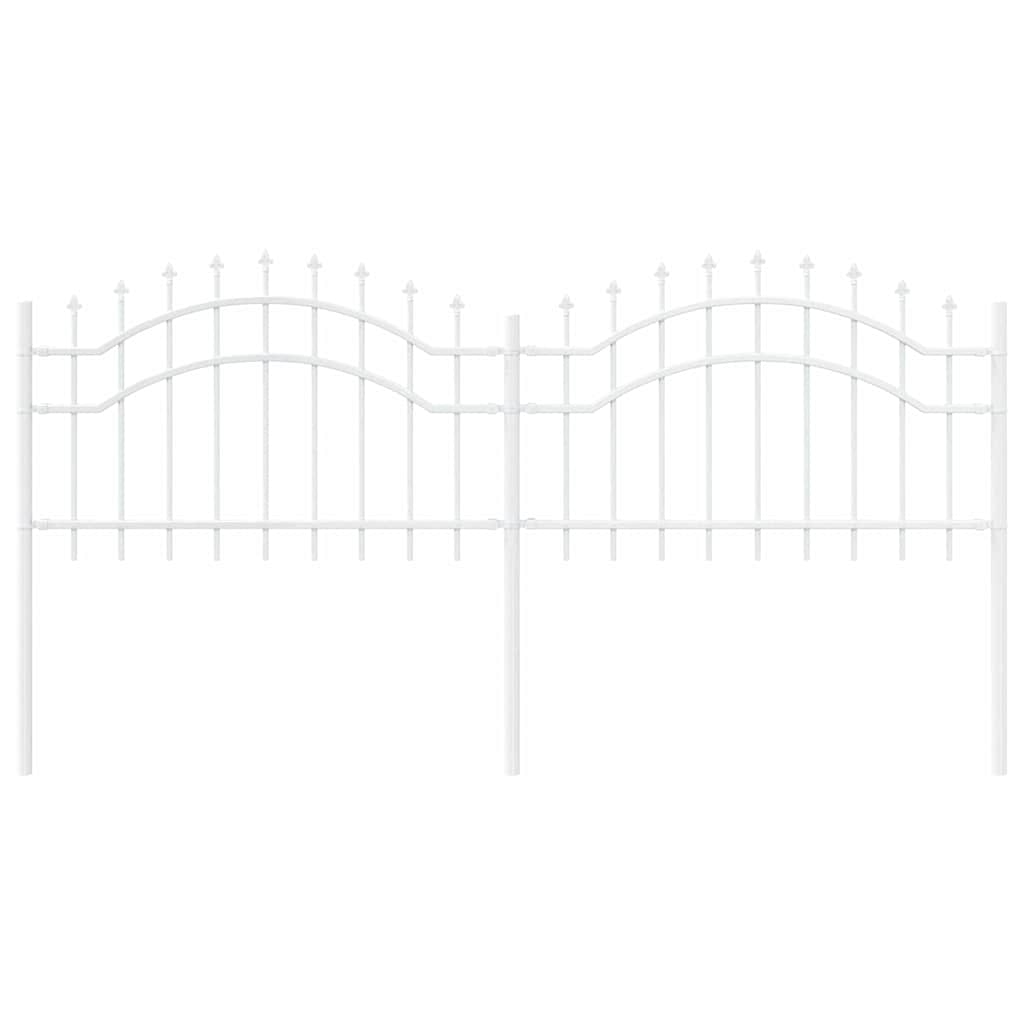 Recinzione da Giardino Woerden Acciaio Bianco 240 x 115 cm