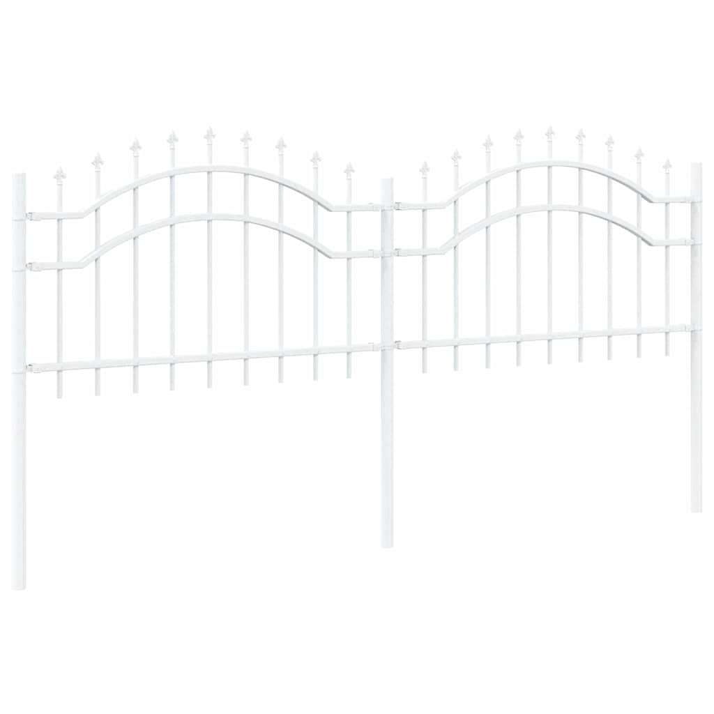 Recinzione da Giardino Woerden Acciaio Bianco 240 x 115 cm
