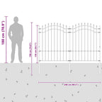 Recinzione per Giardino Woerden Bianco 240 x 190 cm