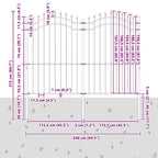 Recinzione da Giardino Woerden Bianco 240 x 215 cm