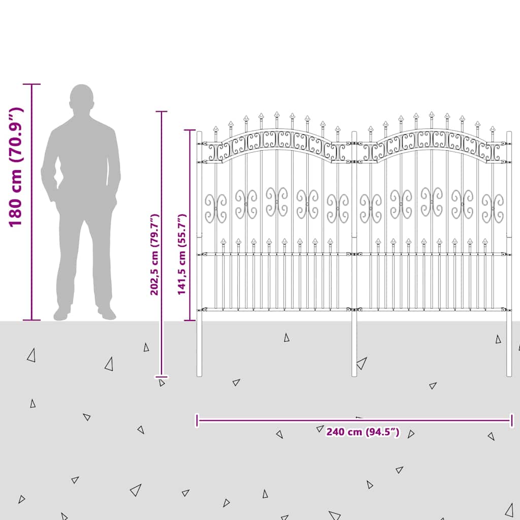 Recinzione per Giardino KAMPEN Bianco