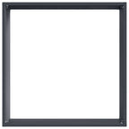 Bordura per Prato 6 pezzi Antracite 40 x 40 x 13 cm Acciaio