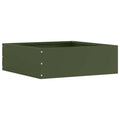Bordura per Prato Verde Oliva 40 x 40 x 13 cm Acciaio