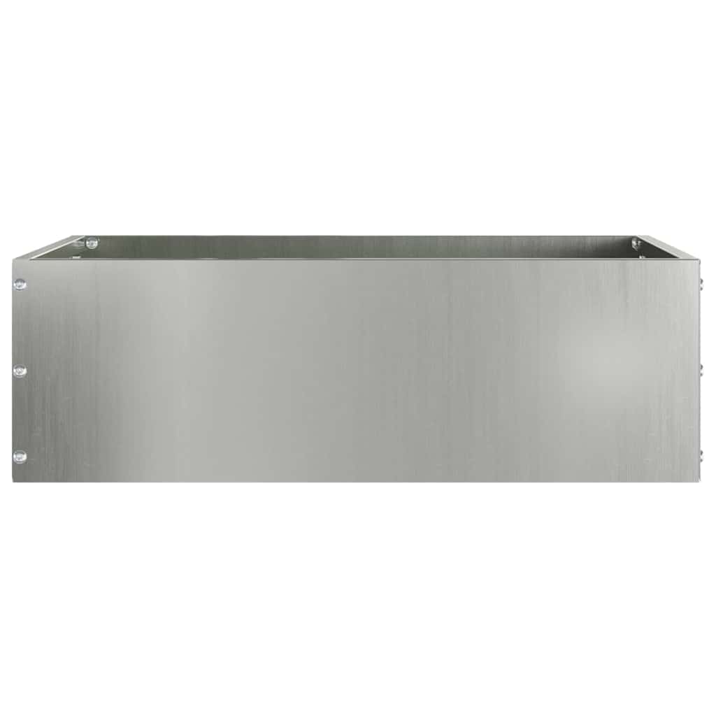 Bordura per Prato 6 pz Argento 40 x 40 x 13 cm Acciaio Zincato
