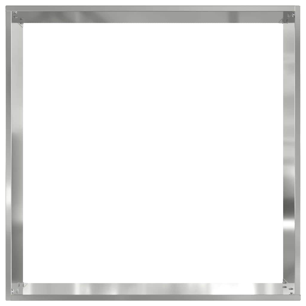 Bordura per Prato 6 pz Argento 40 x 40 x 13 cm Acciaio Zincato