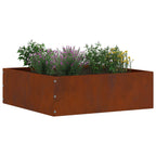 Bordura per Prato 6 pcs Acciaio Ruggine 40 x 40 x 13 cm