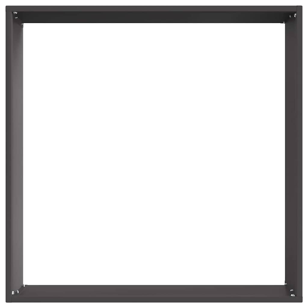 Bordura per Prato Nero 50 x 50 x 13 cm Acciaio