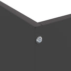 Bordura per Prato 6 pcs Nero 50 x 50 x 13 cm Acciaio