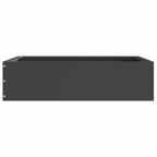 Bordura per Prato 6 pcs Nero 50 x 50 x 13 cm Acciaio