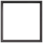 Bordura per Prato 6 pcs Nero 50 x 50 x 13 cm Acciaio