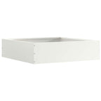 Bordura per Prato 6 pcs Bianco 50 x 50 x 13 cm Acciaio