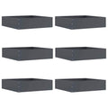 Bordura per Prato 6 pcs Antracite 50 x 50 x 13 cm Acciaio