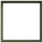 Bordura per Prato 6 pezzi Verde oliva 50 x 50 x 13 cm Acciaio