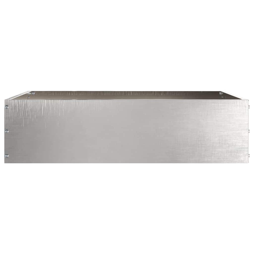 Bordura per Prato Argento 50 x 50 x 13 cm Acciaio Inossidabile