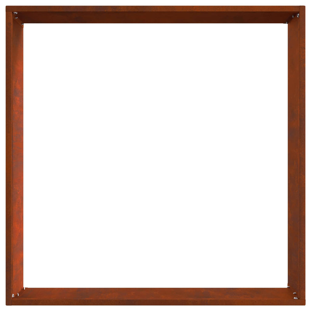 Bordura per Prato 6 pezzi Acciaio Ruggine 50 x 50 x 13 cm