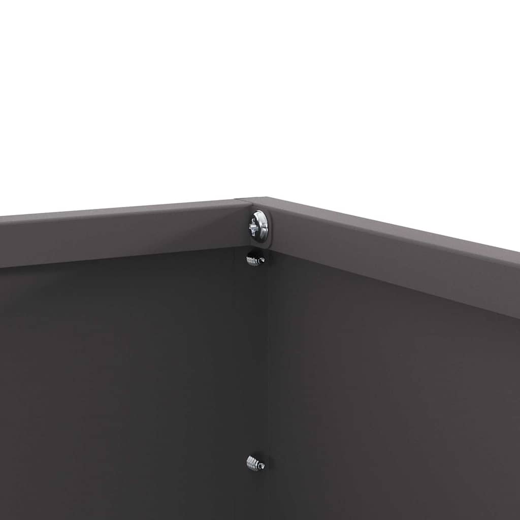 Bordura per Prato Nero Acciaio 60 x 60 x 13 cm