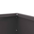 Bordura per Prato 6 pz Nero 60 x 60 x 13 cm Acciaio