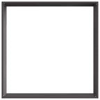 Bordura per Prato 6 pz Nero 60 x 60 x 13 cm Acciaio