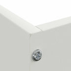 Bordura per Prato Bianco 60 x 60 x 13 cm Acciaio