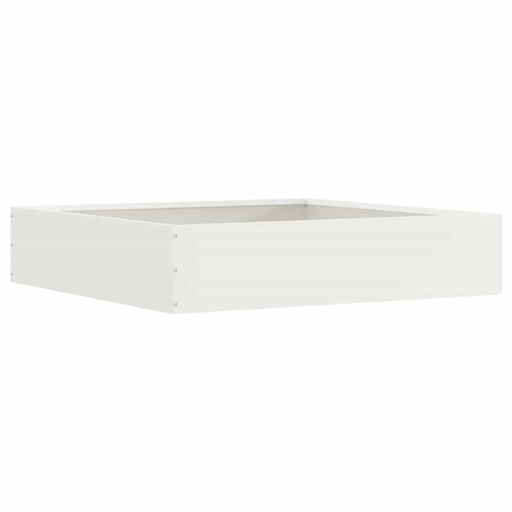 Bordura per Prato Bianco 60 x 60 x 13 cm Acciaio