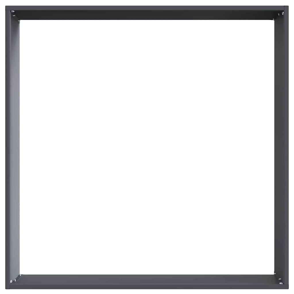 Bordura per Prato Antracite 60 x 60 x 13 cm Acciaio