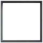 Bordura per Prato 6 pezzi Antracite 60 x 60 x 13 cm Acciaio