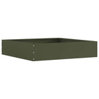 Bordura per Prato Verde Oliva 60 x 60 x 13 cm Acciaio
