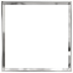 Bordura per Prato Argento 60 x 60 x 13 cm Acciaio Inossidabile