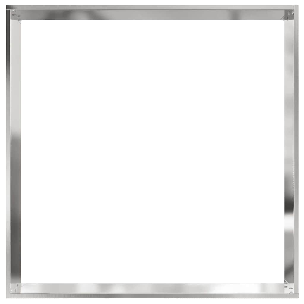 Bordura per Prato Argento 60 x 60 x 13 cm Acciaio Inossidabile