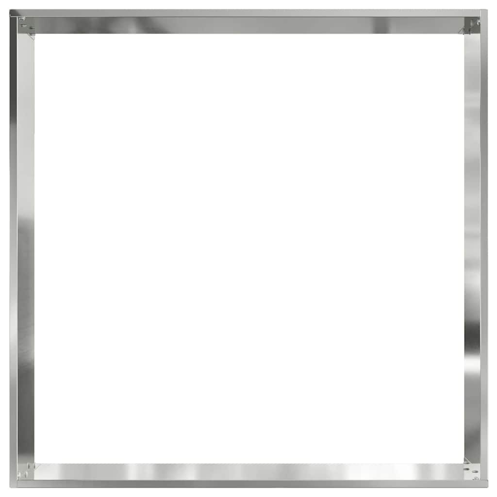 Bordura per Prato Argento 60 x 60 x 13 cm Acciaio Zincato