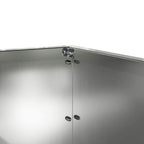Bordura per Prato 6 pezzi Argento 60 x 60 x 13 cm Acciaio Zincato