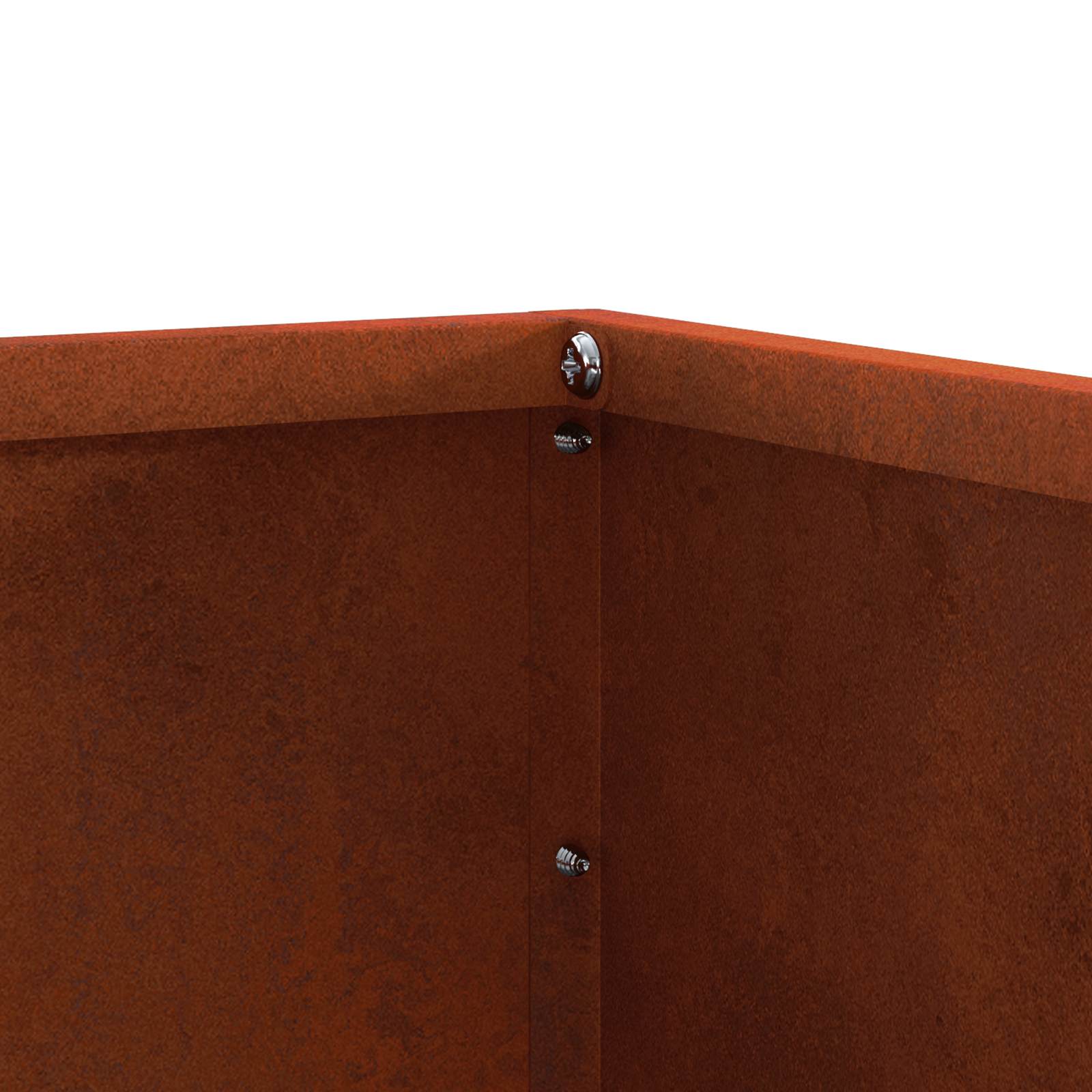 Bordura per Prato 6 pz Ruggine 60 x 60 x 13 cm