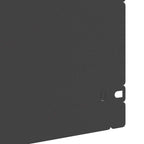 Bordure per prato 10 pz Nero 103 x 0,05 x 22 cm Acciaio