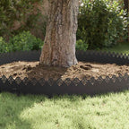 Bordure per prato 10 pz Nero 103 x 0,05 x 22 cm Acciaio