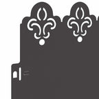 Bordure per prato 20 pezzi Nero 103 x 0,05 x 22 cm Acciaio